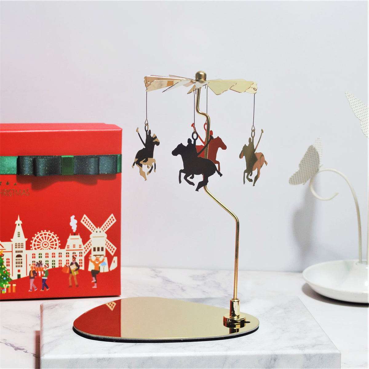 Creative Scented Candles Triangular Tray Rotating Candle