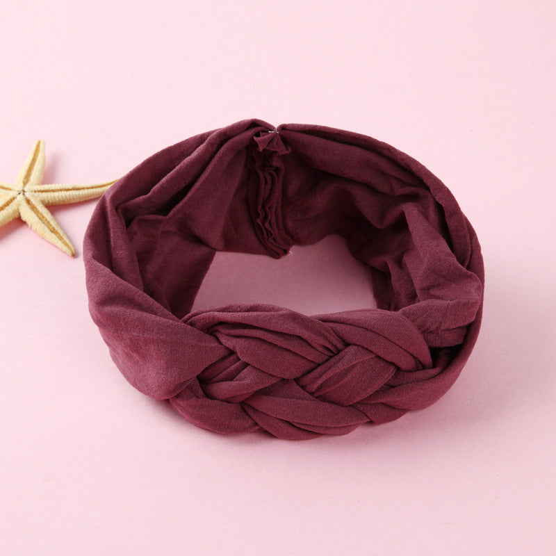 Nylon Headband Cross Chinese Knot Baby Hair