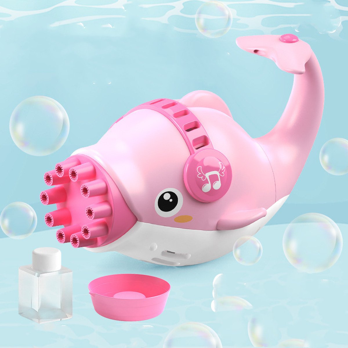10-Hole Dolphin Bubble Machine