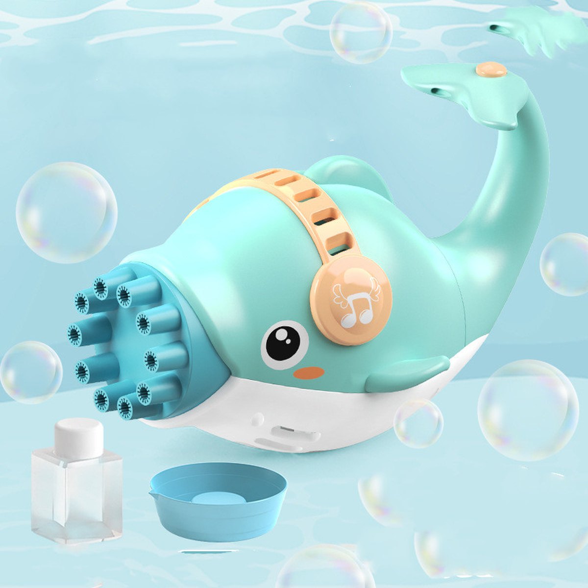 10-Hole Dolphin Bubble Machine