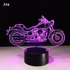 3D Motorcycle Desk Lamp