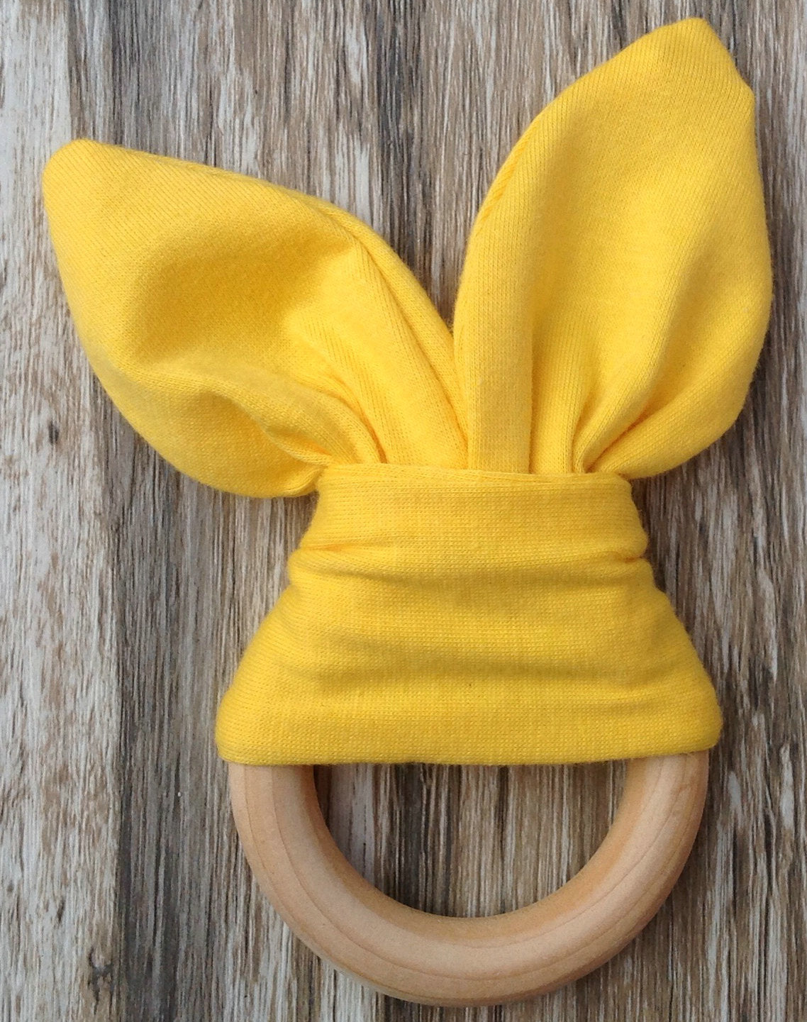 Handmade Wooden Bunny Teether