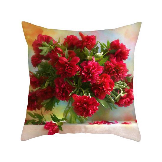 Colorful Sunflower Cushion Cover