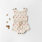 Handmade Colorful Hair Ball Baby Romper