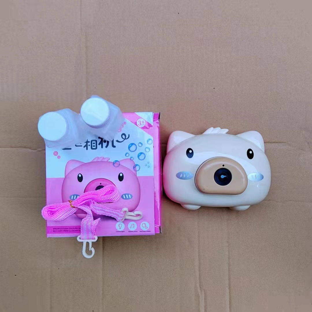 Electric Bubble Machine Toy Heart Children Cartoon