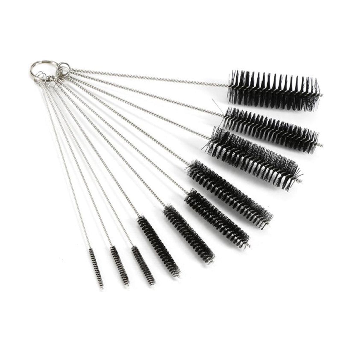 10piece Cleaning Brush Set Nylon Strip Stainless