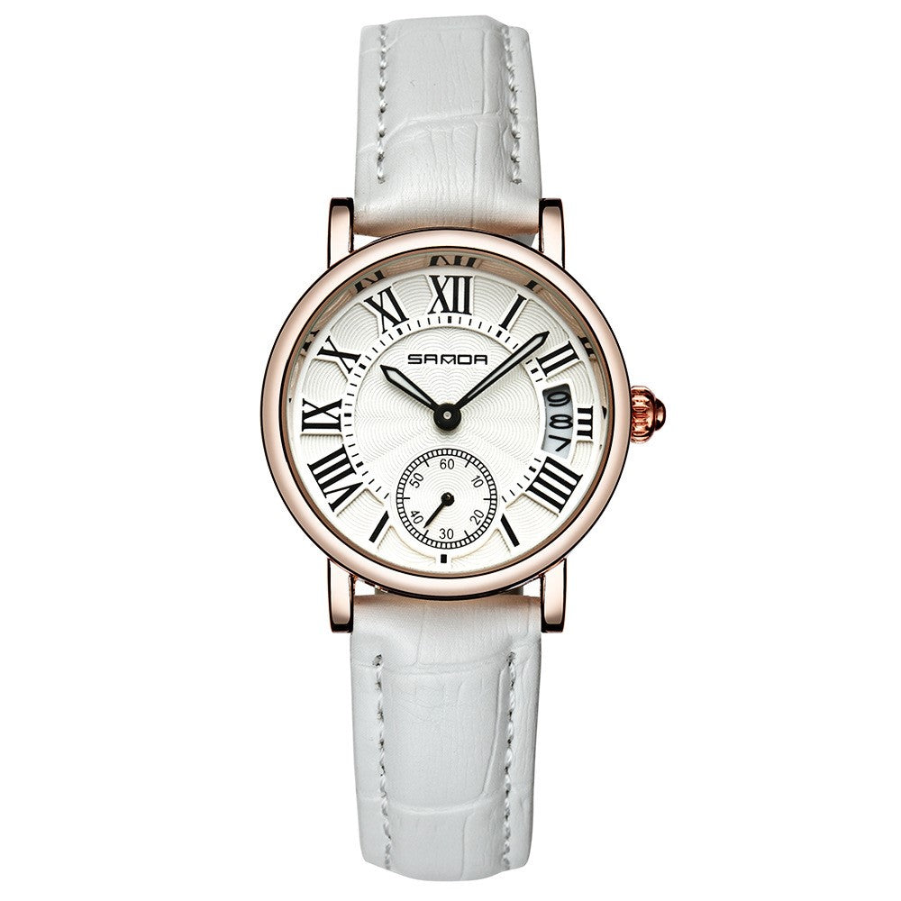 Women's Classic Leather Strap Watch