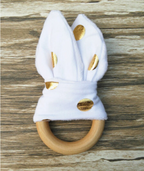 Handmade Wooden Bunny Teether