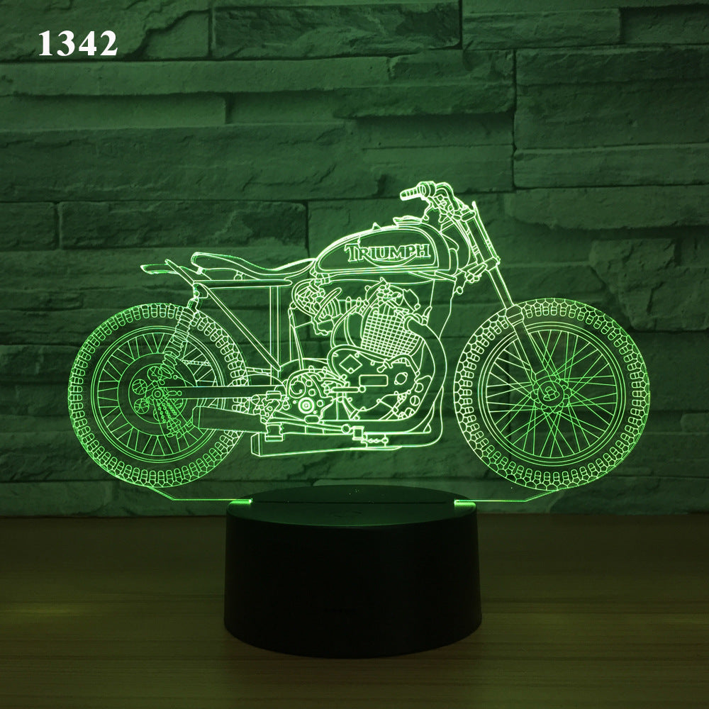 3D Motorcycle Desk Lamp