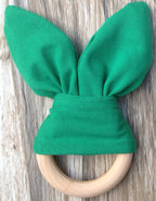 Handmade Wooden Bunny Teether