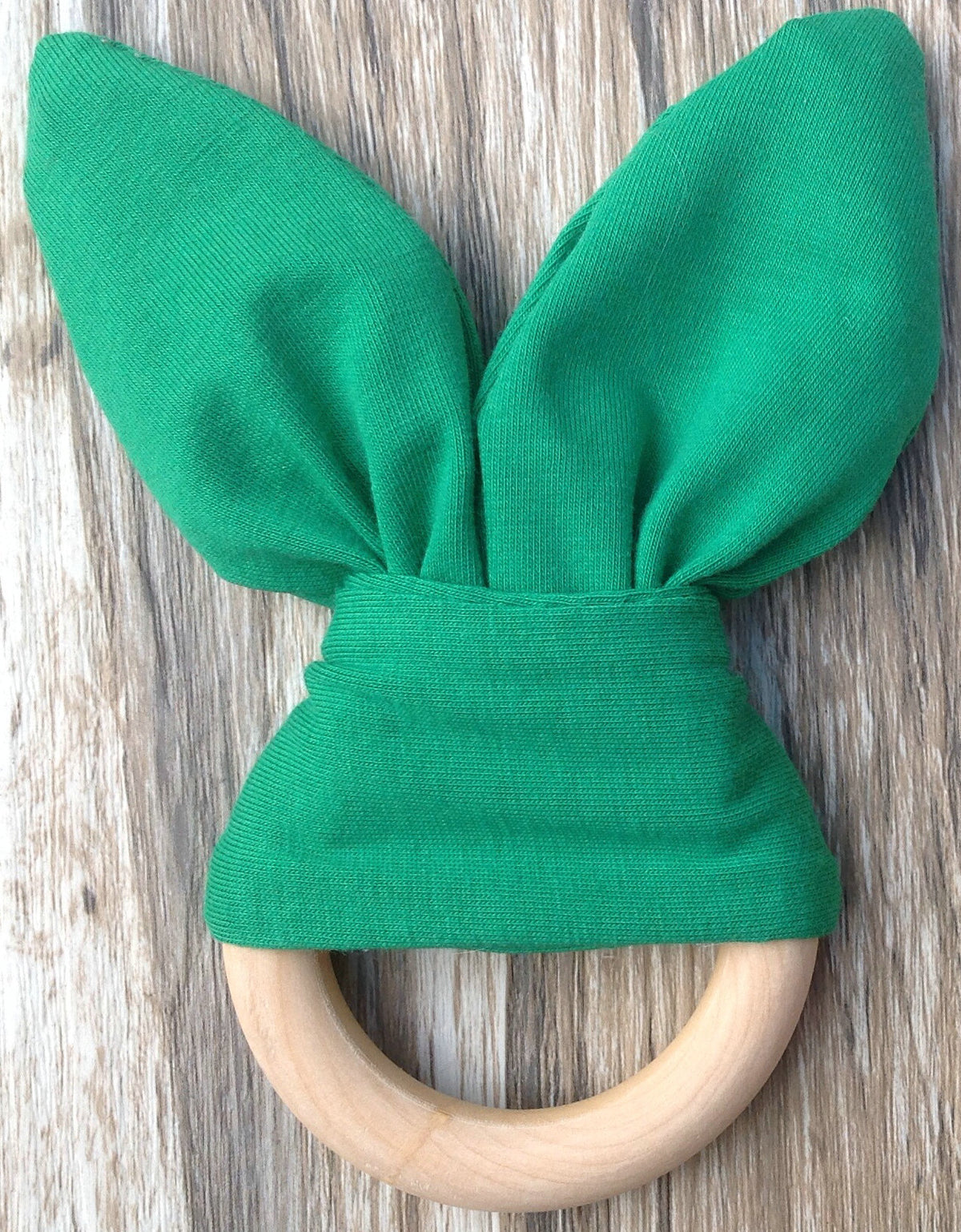 Handmade Wooden Bunny Teether