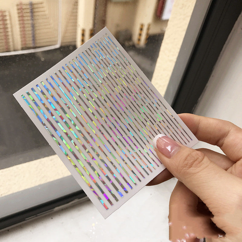 Fluorescent Line Nail Stickers