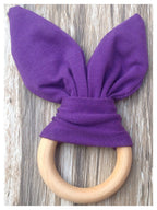 Handmade Wooden Bunny Teether