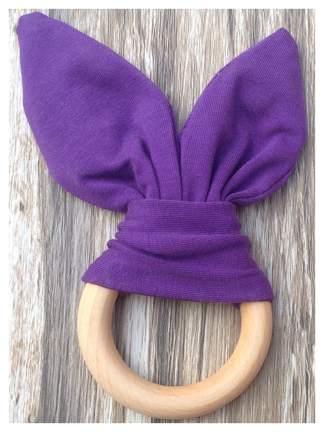 Handmade Wooden Bunny Teether