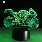 3D Motorcycle Desk Lamp