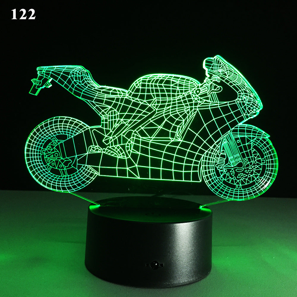 3D Motorcycle Desk Lamp
