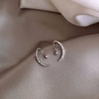 Zircon Moon Earrings Xingyue