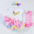 Baby Birthday Dress Alphabet Romper