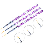 Set 3 Nail Brush Tools