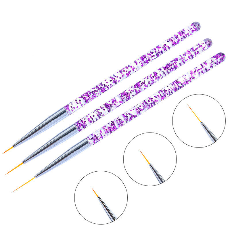 Set 3 Nail Brush Tools