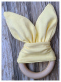 Handmade Wooden Bunny Teether
