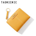 Short Zipper Two-fold Wallet