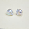 Baroque Pearl Stud Earrings Tail Bead