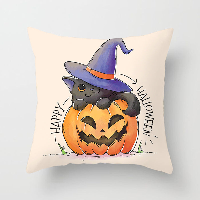 Printed Throw Pillow Cushion Cover
