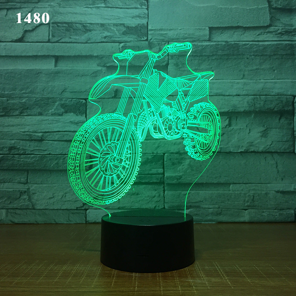 3D Motorcycle Desk Lamp