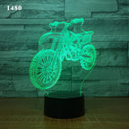3D Motorcycle Desk Lamp