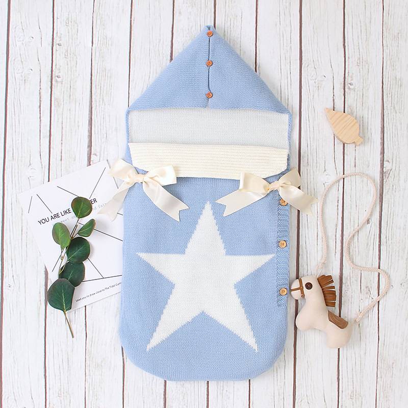 Star Knit Baby Sleeping Bag