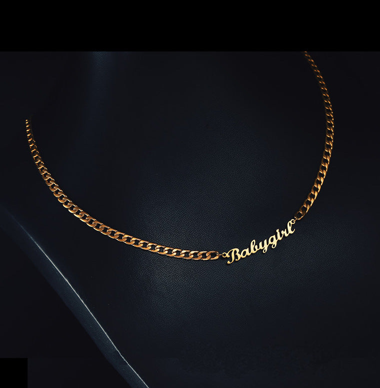 Personalised Curb Chain Name Necklace