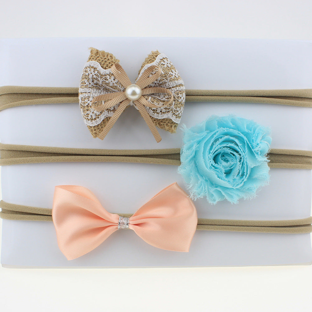 Stretch Flower Baby Headbands