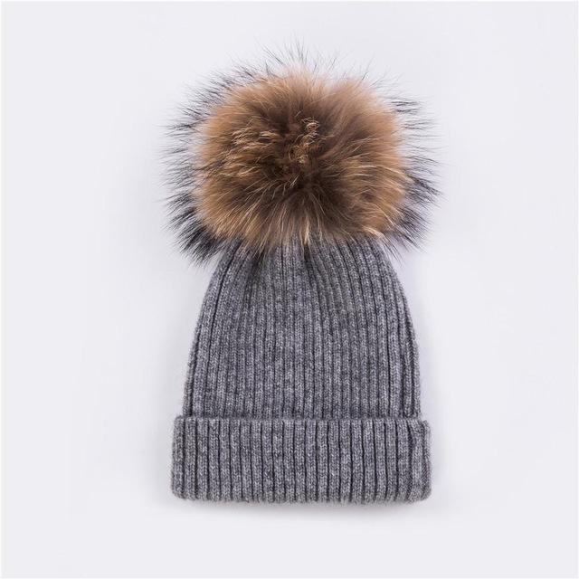 Pompom Beanie Hat