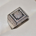 Copper Plated Micro Zircon Square Ring