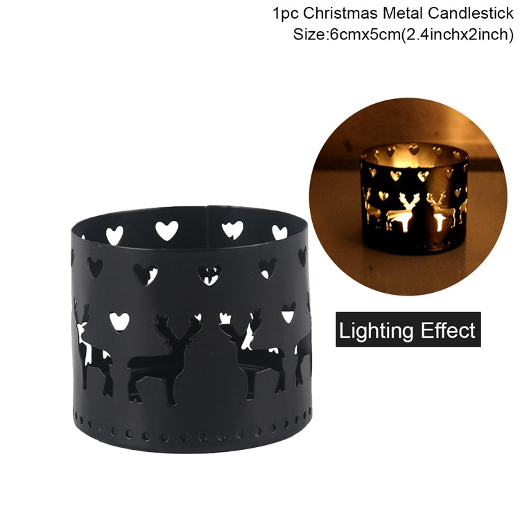 Christmas Iron Candle Holder