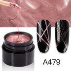 Nail Art Metal Brushed Glue Painting