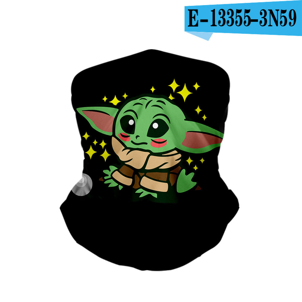 Outdoor Cycling Sun Scarf Yoda Baby Multifunctional