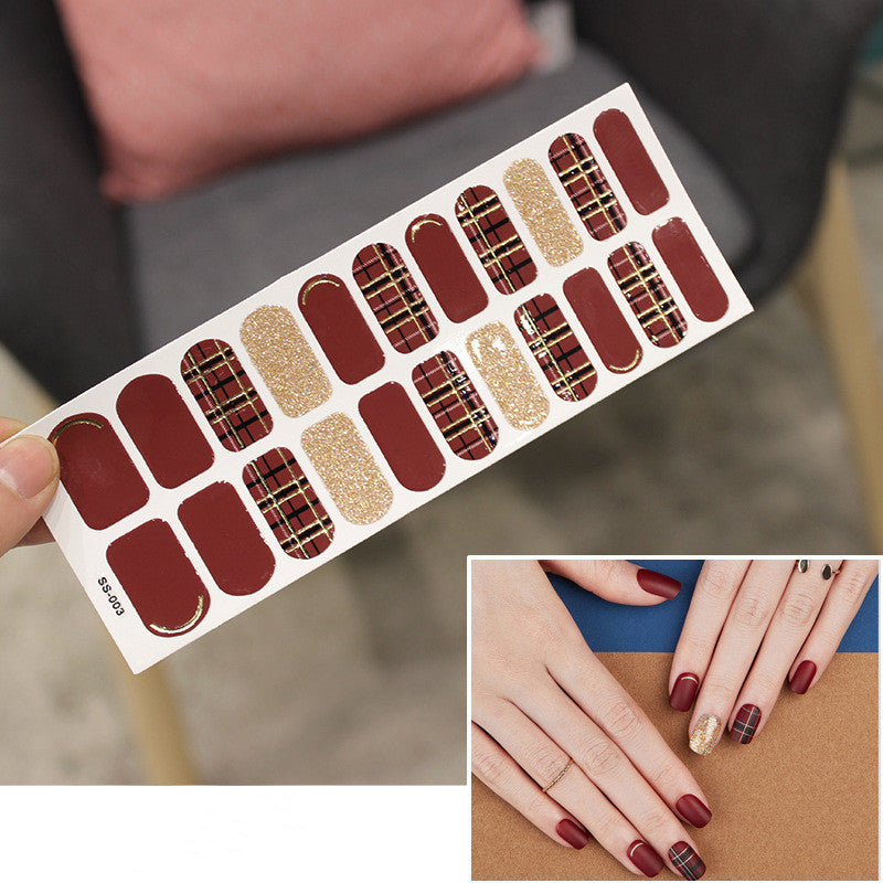 Christmas Lettering Nail Stickers