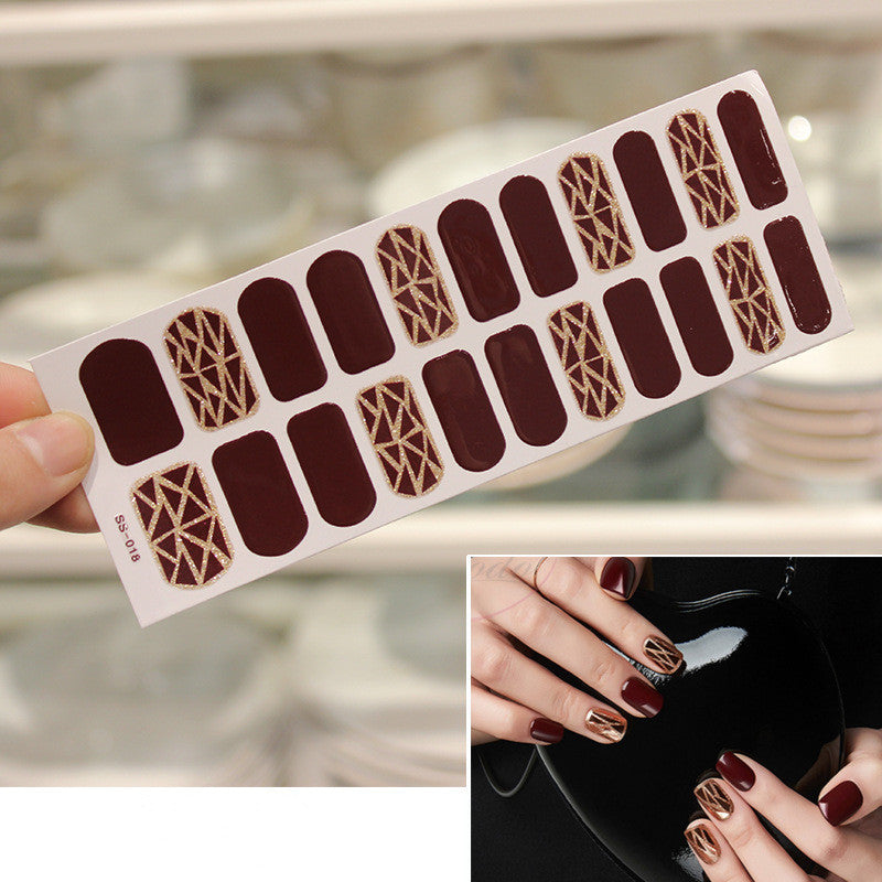 Christmas Lettering Nail Stickers
