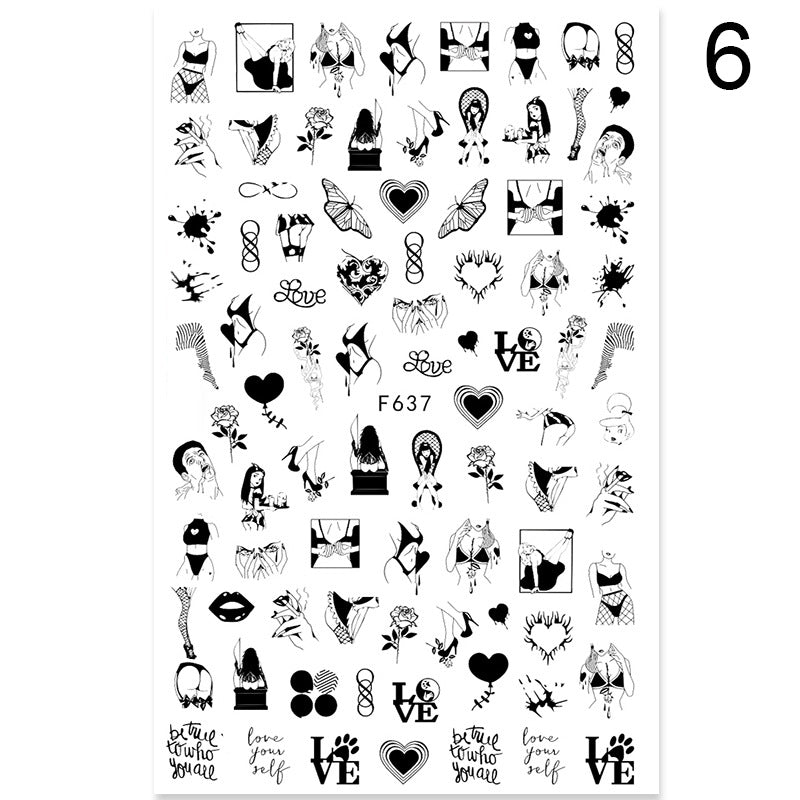 Floral Nail Art Stickers