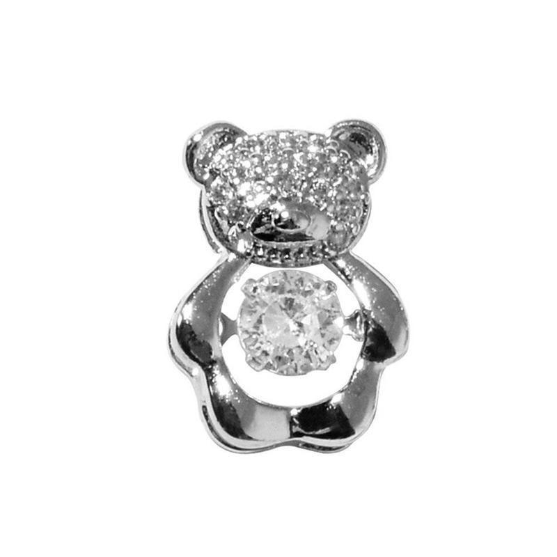 Nail Art Zircon Smart Bear Three-dimensional Jewelry