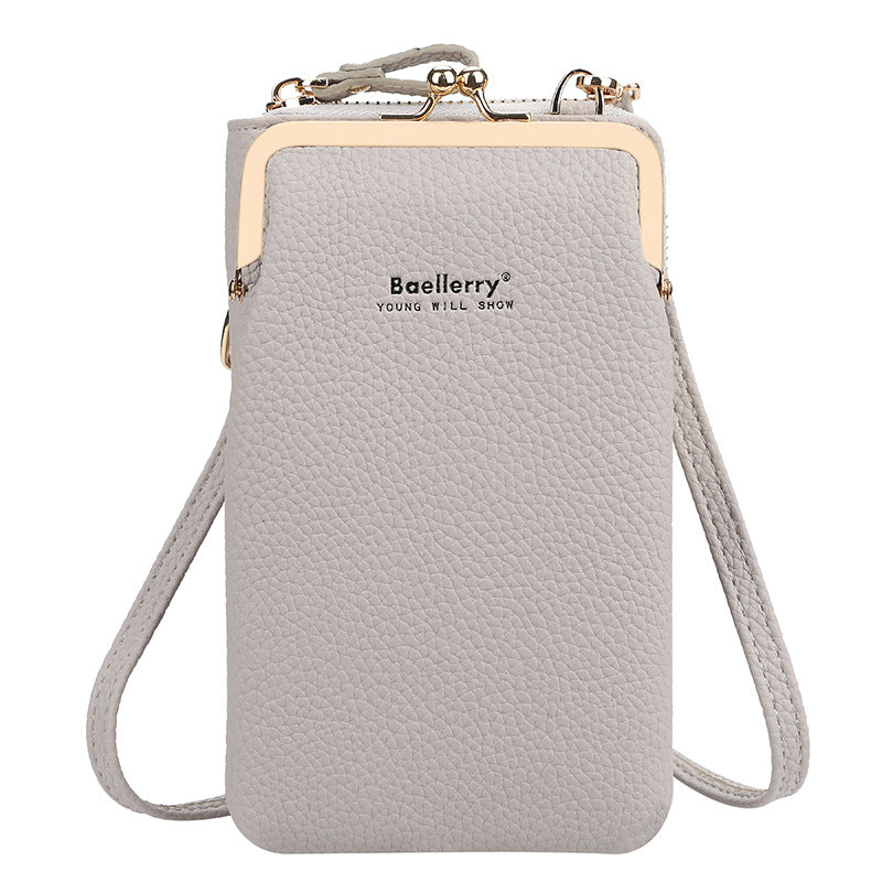 Mobile Phone Shoulder Bags Lock Messenger Bag