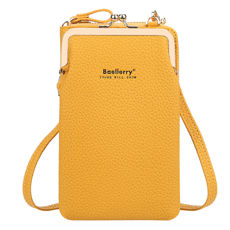 Mobile Phone Shoulder Bags Lock Messenger Bag