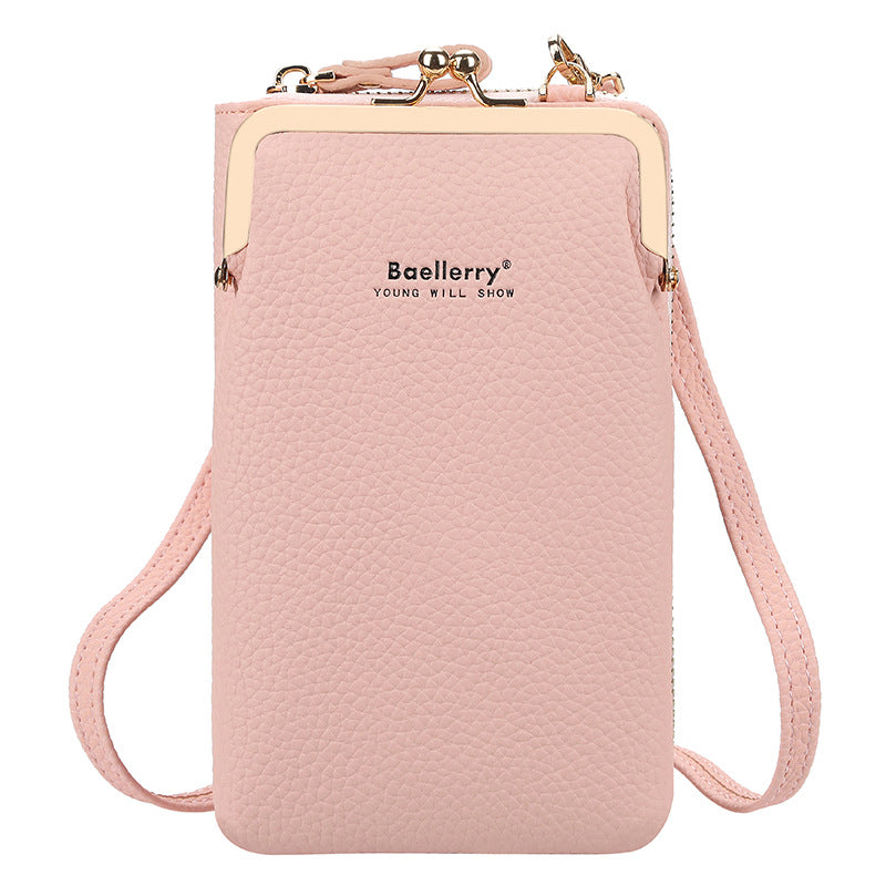Mobile Phone Shoulder Bags Lock Messenger Bag