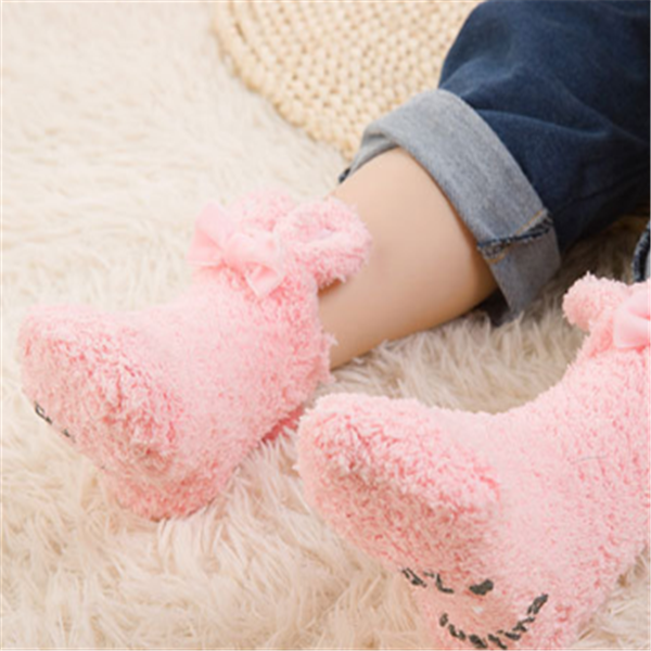 Coral Fleece Baby Socks Newborn Soft Rabbit