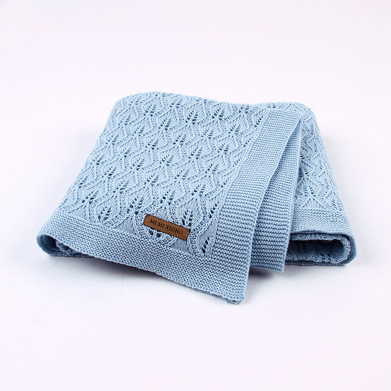 Leaf Knit Baby Blanket