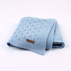 Leaf Knit Baby Blanket