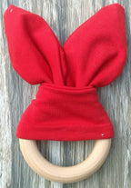 Handmade Wooden Bunny Teether