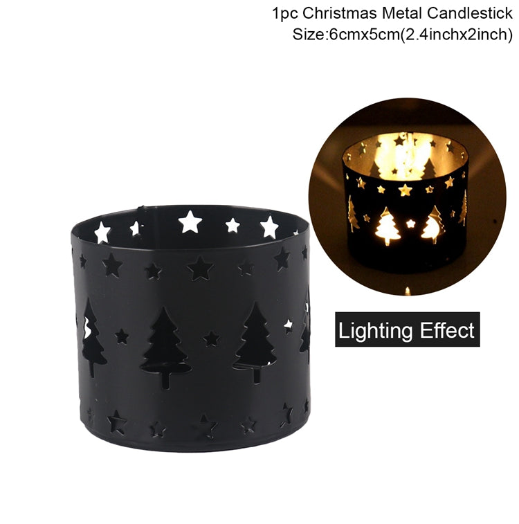 Christmas Iron Candle Holder